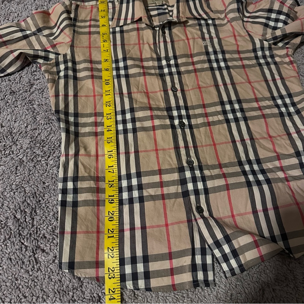 Authentic Burberry Nova Check Button Down Long Sl… - image 5